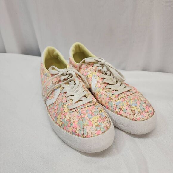 Converse Size 9 Breakpoint Ox Lemon Haze/Sunset Glow/White Sneakers Floral - Picture 1 of 8